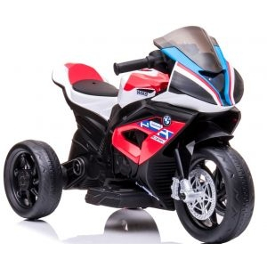Motocicleta electrica pentru copii BMW HP4, 84x55x42 cm, varsta 2-5 ani, roti si scaun din plastic, putere 60W - Rosu [3]