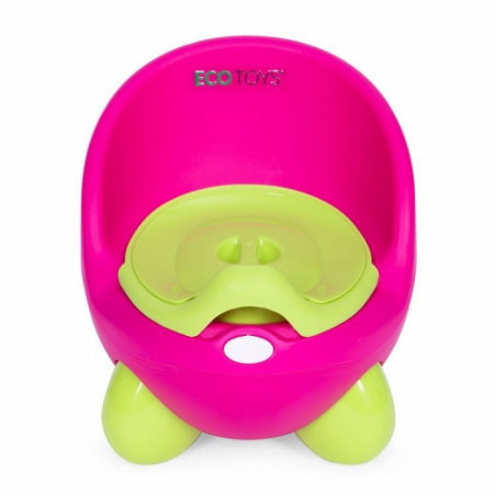 Olita pentru copii, insertie detasabila, picioare antiderapante Ecotoys PP112 - Roz-Verde [3]