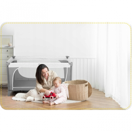 Patut pliabil 125 x 65 x 78 cm Ricokids RK-241 - Gri [7]