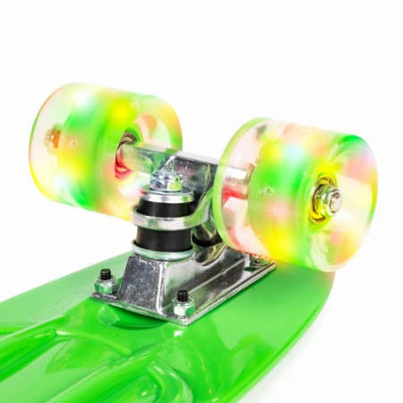 Penny board pentru copii cu lumini LED - Verde [8]