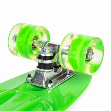 Penny board pentru copii cu lumini LED - Verde [5]