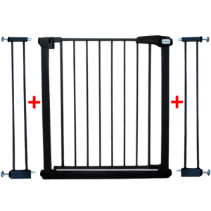 Poarta de siguranta din metal 79-105 cm R-Sport S2 - Negru [1]