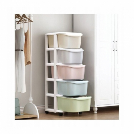 Raft cu 5 compartimente pentru depozitarea diverselor obiecte ModernHome PO10 - Multicolor [1]