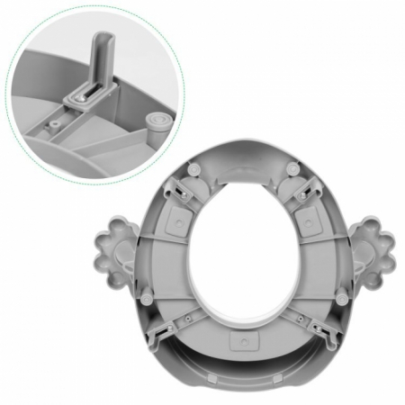Reductor toaleta cu manere pentru copii Ecotoys PP104 - Gri [6]