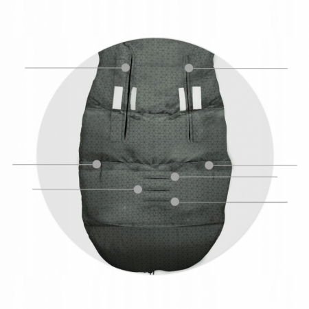 Sac de dormit Ricokids 95 x 48 cm Ricokids Elmi 720006 - Grafit [5]