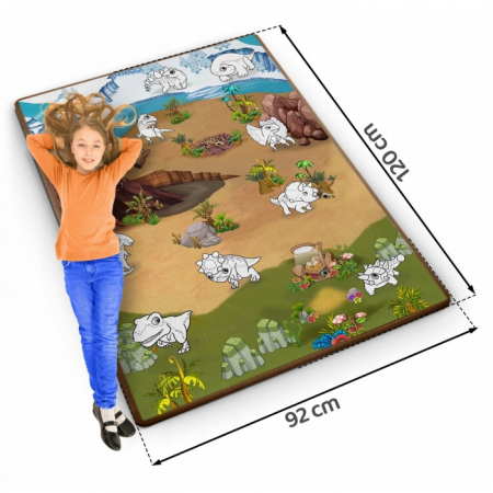 Salteluta de joaca 120 x 92 x 0.3 cm Ricokids RK-343 - Dino [8]