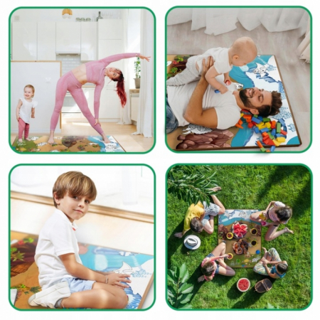 Salteluta de joaca 120 x 92 x 0.3 cm Ricokids RK-343 - Dino [6]
