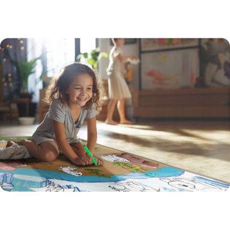 Salteluta de joaca 120 x 92 x 0.3 cm Ricokids RK-343 - Dino [2]