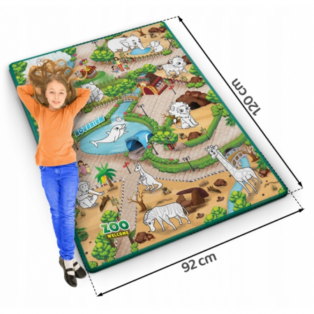 Salteluta de joaca 120 x 92 x 0.3 cm Ricokids RK-343 - Zoo [8]