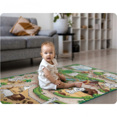 Salteluta de joaca 120 x 92 x 0.3 cm Ricokids RK-343 - Zoo [4]