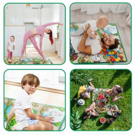 Salteluta de joaca 120 x 92 x 0.3 cm Ricokids RK-343 - Zoo [6]