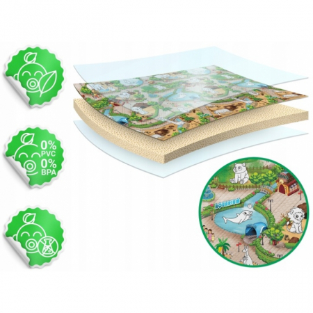 Salteluta de joaca 120 x 92 x 0.3 cm Ricokids RK-343 - Zoo [5]
