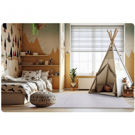 Salteluta de joaca multifunctionala tip puzzle, 180 x 120 cm, Massido 650100 - Gri [1]