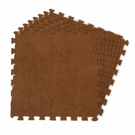 Covor de Joaca - Salteluta de joaca multifunctionala tip puzzle, 180 x 120 cm, Massido 650102 - Maro