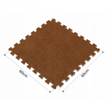 Salteluta de joaca multifunctionala tip puzzle, 180 x 120 cm, Massido 650102 - Maro [8]