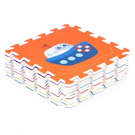 Salteluta de joaca pentru copii 86 x 86 x 1 cm IPlay 0392 - Vehicule [4]
