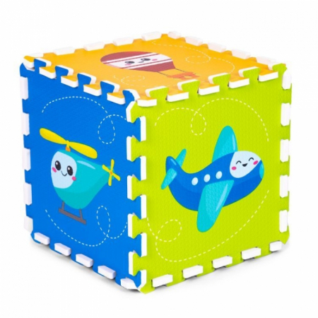 Salteluta de joaca pentru copii 86 x 86 x 1 cm IPlay 0392 - Vehicule [3]