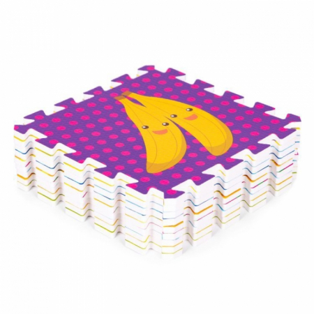 Salteluta de joaca pentru copii 86 x 86 x 1 cm IPlay 0393 - Fructe si legume [4]