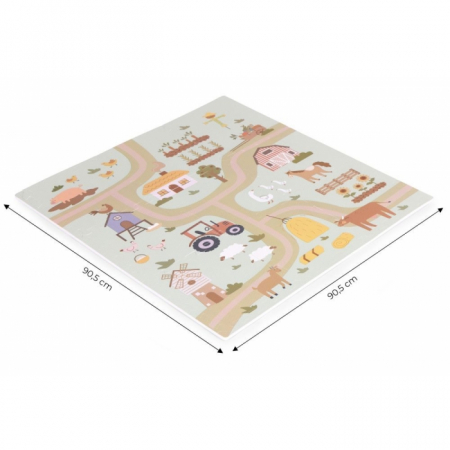 Salteluta de joaca pentru copii 90.5 x 90.5 x 1 cm ECOEVA019 - Ferma [7]