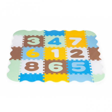 Salteluta de joaca tip puzzle cu pereti, 25 elemente, Ecotoys 3255 - Multicolor [3]