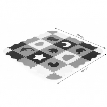 Salteluta de joaca tip puzzle cu pereti, 25 elemente, Ecotoys ECOEVA015 [7]