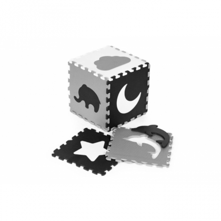 Salteluta de joaca tip puzzle cu pereti, 25 elemente, Ecotoys ECOEVA015 [3]