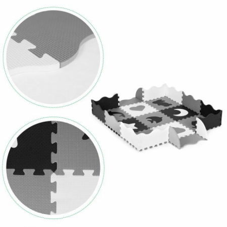 Salteluta de joaca tip puzzle cu pereti, 25 elemente, Ecotoys ECOEVA015 [6]