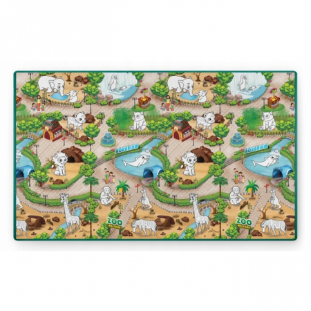 Covor de Joaca - Salteluta de joaca XXL 200 x 120 x 0.3 cm Ricokids RK-343 - Zoo