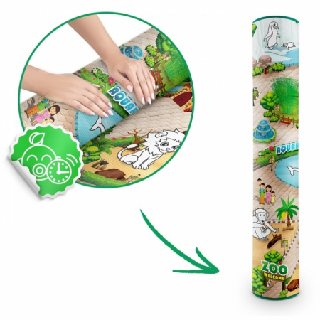 Salteluta de joaca XXL 200 x 120 x 0.3 cm Ricokids RK-343 - Zoo [7]