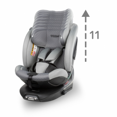 Scaun auto cu ISOFIX Kidwell GoCar, grupa 40-135 cm, i-Size, omologare R129 - Gri [10]
