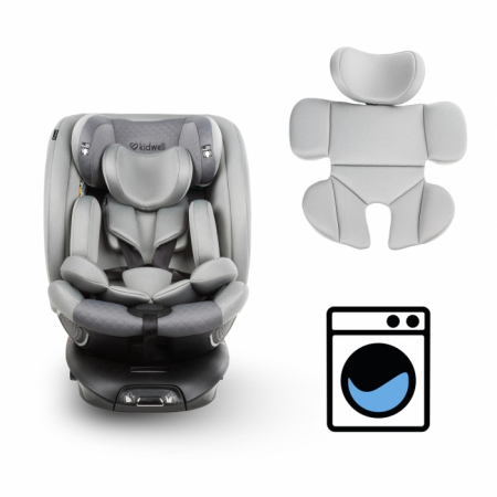Scaun auto cu ISOFIX Kidwell GoCar, grupa 40-135 cm, i-Size, omologare R129 - Gri [14]
