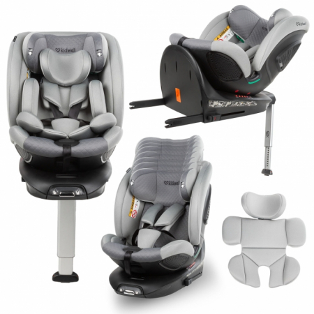 Scaun auto cu ISOFIX Kidwell GoCar, grupa 40-135 cm, i-Size, omologare R129 - Gri [1]
