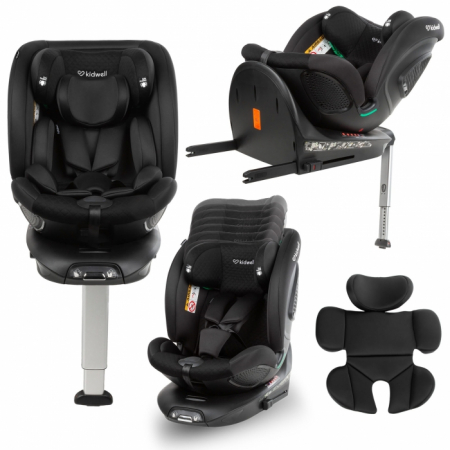 Scaun auto cu ISOFIX Kidwell GoCar, grupa 40-135 cm, i-Size, omologare R129 - Negru [1]