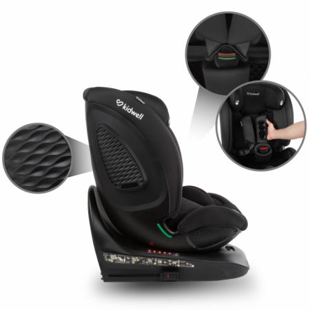 Scaun auto cu ISOFIX Kidwell GoCar, grupa 40-135 cm, i-Size, omologare R129 - Negru [12]