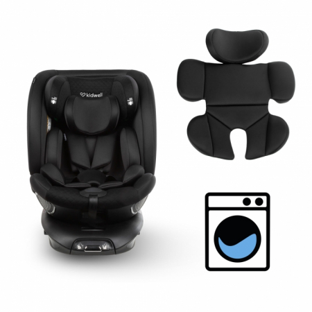 Scaun auto cu ISOFIX Kidwell GoCar, grupa 40-135 cm, i-Size, omologare R129 - Negru [14]