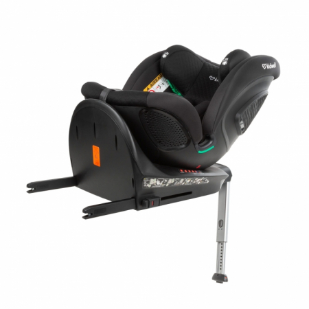 Scaun auto cu ISOFIX Kidwell GoCar, grupa 40-135 cm, i-Size, omologare R129 - Negru [8]