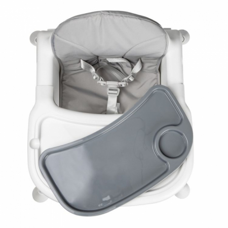 Scaun de masa 2 in 1 cu tapiterie Ecotoys HC-135C - Alb [2]