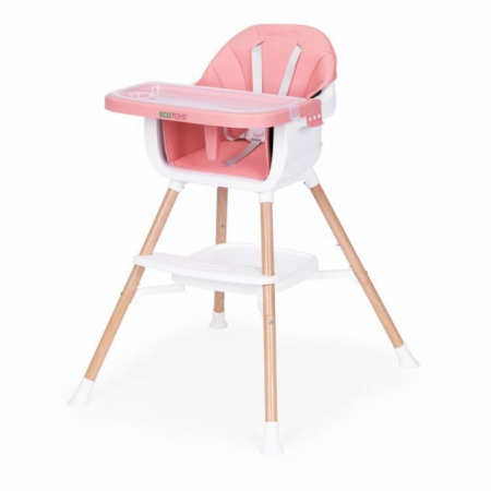 Scaun de masa 2 in 1 Ecotoys HC508 - Roz [3]
