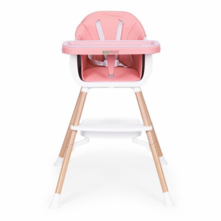 Scaun de masa 2 in 1 Ecotoys HC508 - Roz [2]