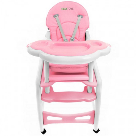 Scaun de masa 3 in 1 Ecotoys HC-223 Roz [1]