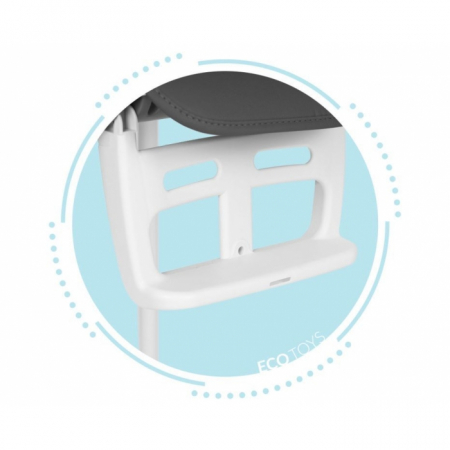 Scaun de masa 3 in 1 pentru copii Ecotoys HA-009 - Gri [8]