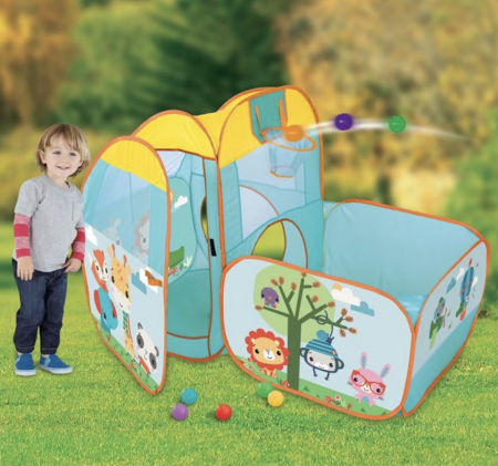Set Cort pentru Copii cu Piscina si Bile de Joaca – Fisher Price, 55x27x40 cm, 2 ani+ [2]
