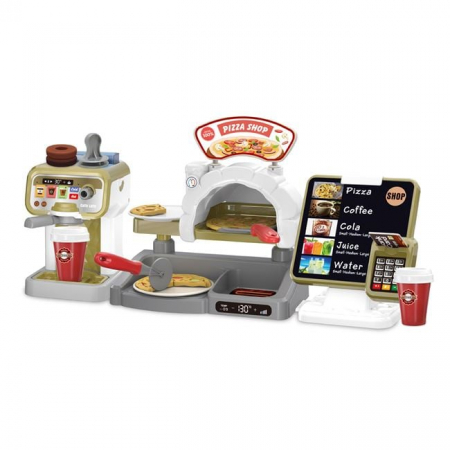 Jucarii de Rol - Set de Joaca cu Cuptor Casa de Marcat Cafetiera & Sunete, 3 ani+