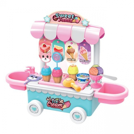Jucarii de Rol - Set de Joaca Magazin de Inghetata & Accesorii - 7buc, 3 ani+