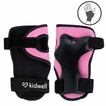 Set de protectie pentru copii, cotiere si genunchiere, marimea M, Kidwell TRIX - Pink [5]