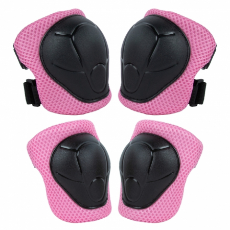 Set de protectie pentru copii, cotiere si genunchiere, marimea S, Kidwell TRIX - Pink [8]