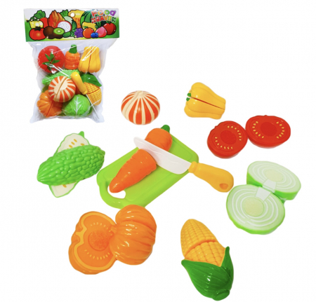 Nevoi Speciale, Autism si Sindromul Down - Set Legume feliate Tocator Cutit Alimente pentru gatit din plastic
