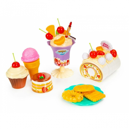 Set tort aniversar cu accesorii, 76 de elemente, Ecotoys HC429509 [2]