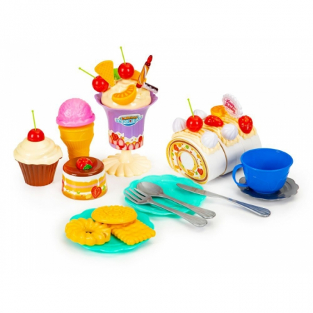 Set tort aniversar cu accesorii, 76 de elemente, Ecotoys HC429509 [3]
