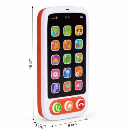 Smartphone interactiv cu sunete si efecte luminioase pentru copii Huanger HE8001 [3]